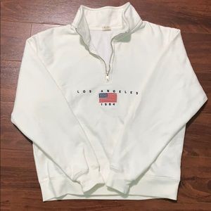 PACSUN LOS ANGELES HALF-ZIP SWEATSHIRT